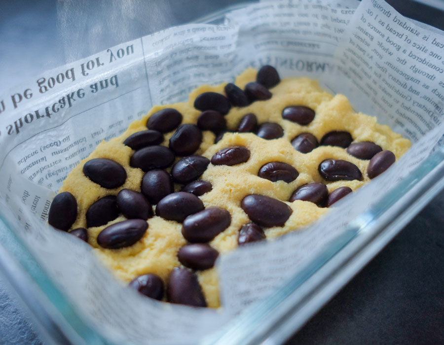 おからパウダーで作るヘルシー黒豆蒸しパン