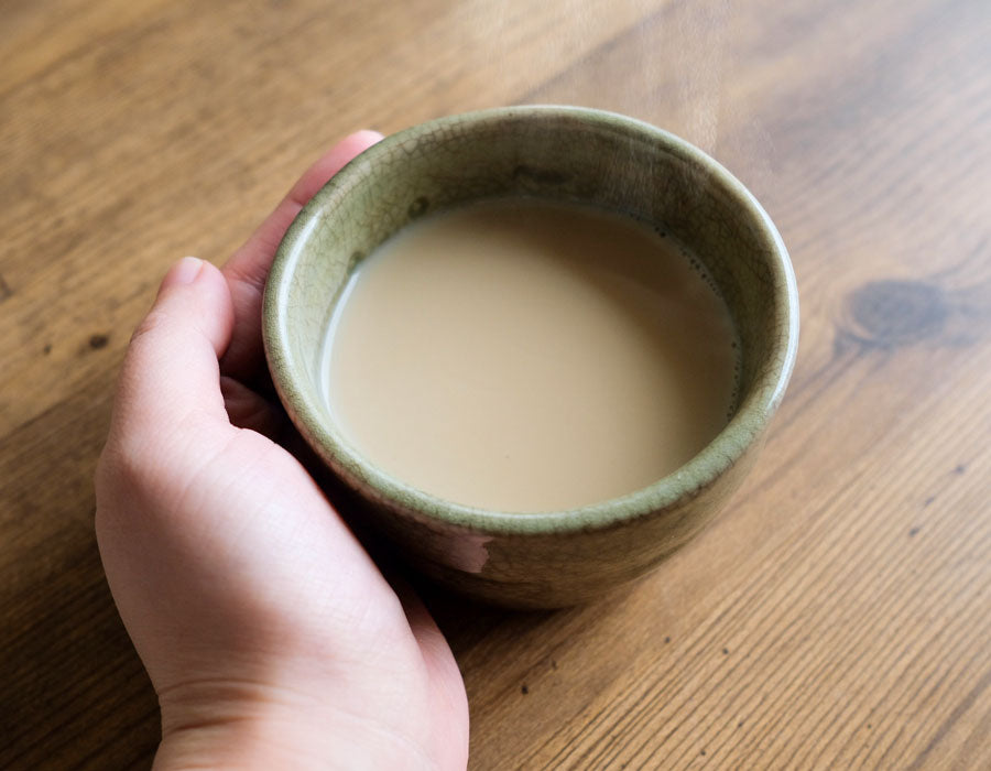 「ほうじ茶豆乳ラテ」でほっと一息🍵